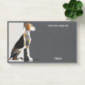 American Foxhound Abstrakt Art Dog Name Post-it Klebezettel (Büro)