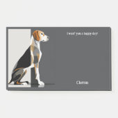 American Foxhound Abstrakt Art Dog Name Post-it Klebezettel (Vorderseite)