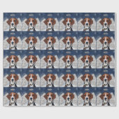 American Foxhound Angel Geschenkpapier (Flach)