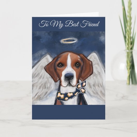 American Foxhound Angel Karte (Vorderseite)