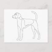 American Foxhound Bereit zur Farbe und Anpassung Postkarte (Vorderseite)