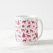 American Foxhound Christmas Design Kaffeetasse (VorderseiteRechts)