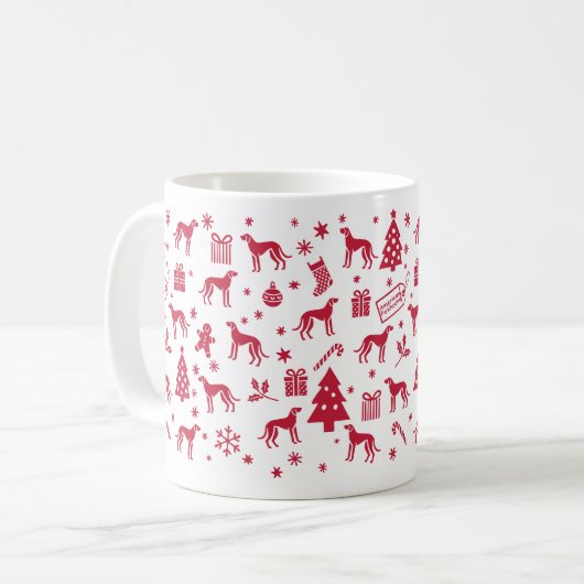American Foxhound Christmas Design Kaffeetasse (Vorderseite Links)
