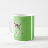 American Foxhound Christmas - Feliz Naughty Dog Kaffeetasse (Vorderseite Links)