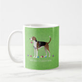 American Foxhound Christmas - Feliz Naughty Dog Kaffeetasse (Links)