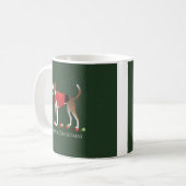American Foxhound Christmas Kaffeetasse (Vorderseite Links)
