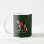 American Foxhound Christmas Kaffeetasse (Links)