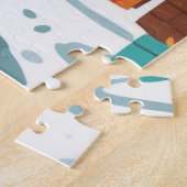 American Foxhound Dogs Christmas Snow Holiday Puzzle (Seite)