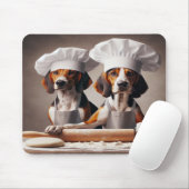 American Foxhound Duo Backteig Brown Mousepad (Mit Mouse)