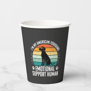 American Foxhound Emotionaler Unterstützer Mensch Pappbecher