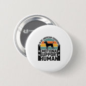 American Foxhound Emotionaler Unterstützungsmensch Button (Vorne & Hinten)