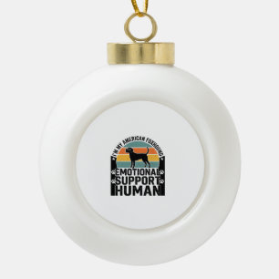 American Foxhound Emotionaler Unterstützungsmensch Keramik Kugel-Ornament