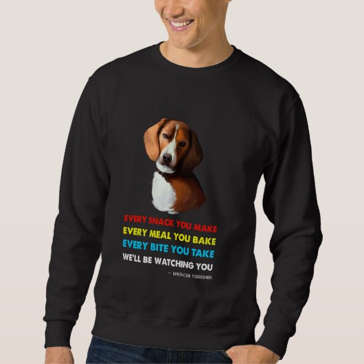 American Foxhound Funny Dog Sweatshirt (Vorderseite)
