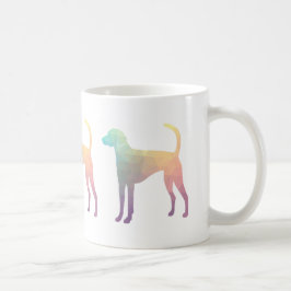 American Foxhound Geo Muster Silhouette Pastel Kaffeetasse