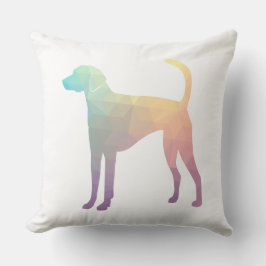 American Foxhound Geo Muster Silhouette Pastel Kissen