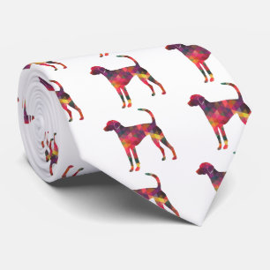 American Foxhound Geo Pattern Silhouette - Multi Krawatte