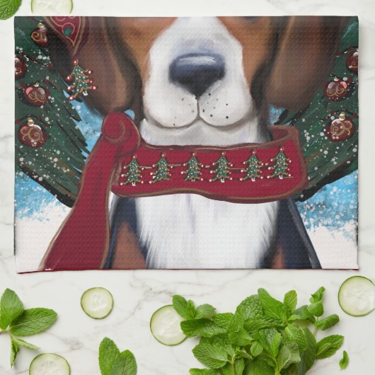 American Foxhound Geschirrtuch (Gefaltet)