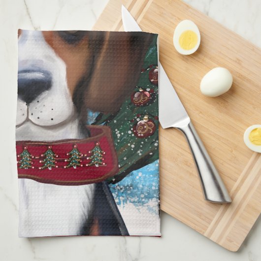 American Foxhound Geschirrtuch (Viertel Falte)