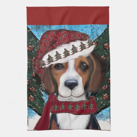 American Foxhound Geschirrtuch (Vertikal)