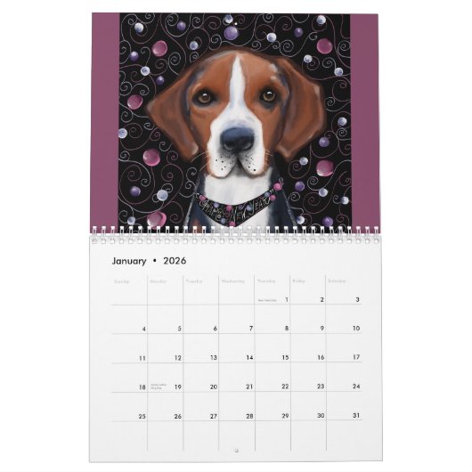 American Foxhound Kalender (Jan 2026)
