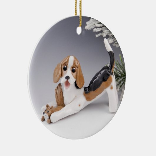 American Foxhound Keramik Ornament (Rechts)