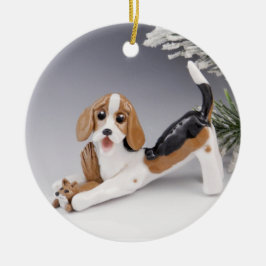American Foxhound Keramik Ornament