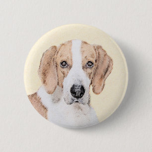American Foxhound Painting - Niedliche Original Do Button