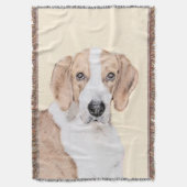 American Foxhound Painting - Niedliche Original Do Decke (Vorderseite Vertikal)