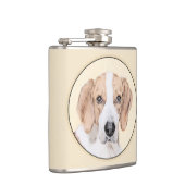 American Foxhound Painting - Niedliche Original Do Flachmann (Rechts)