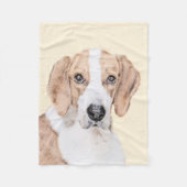 American Foxhound Painting - Niedliche Original Do Fleecedecke (Vorderseite)