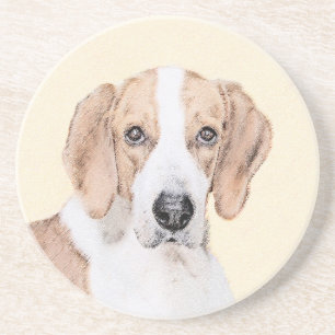 American Foxhound Painting - Niedliche Original Do Getränkeuntersetzer