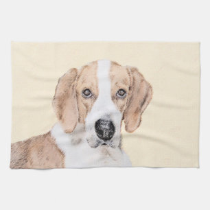 American Foxhound Painting - Niedliche Original Do Handtuch