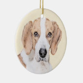 American Foxhound Painting - Niedliche Original Do Keramik Ornament (Rechts)