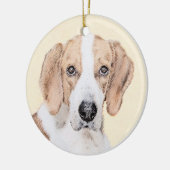 American Foxhound Painting - Niedliche Original Do Keramik Ornament (Links)