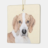 American Foxhound Painting - Niedliche Original Do Keramikornament (Links)