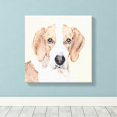 American Foxhound Painting - Niedliche Original Do Leinwanddruck (Insitu (Holzboden))
