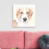 American Foxhound Painting - Niedliche Original Do Leinwanddruck (Insitu (Wohnzimmer))