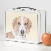 American Foxhound Painting - Niedliche Original Do Metall Brotdose (Beispiel)