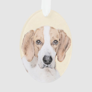American Foxhound Painting - Niedliche Original Do Ornament