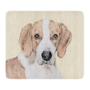 American Foxhound Painting - Niedliche Original Do Schneidebrett