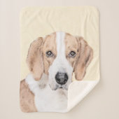 American Foxhound Painting - Niedliche Original Do Sherpadecke (Vorderseite)