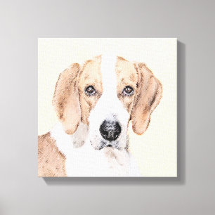 American Foxhound Painting - Niedliche Original Hu Leinwanddruck