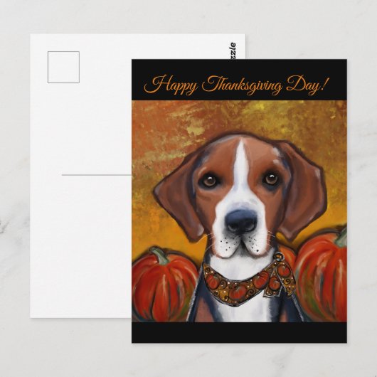 American Foxhound Postkarte (Vorne/Hinten)