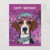 American Foxhound Postkarte (Vorderseite)