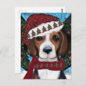 American Foxhound Postkarte (Vorne/Hinten)