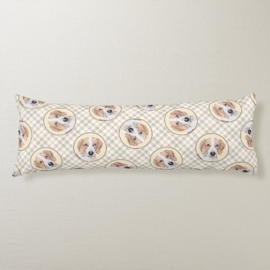 American Foxhound Red Walker Niedliche Malerei Dog Seitenschläferkissen (Vorderseite)