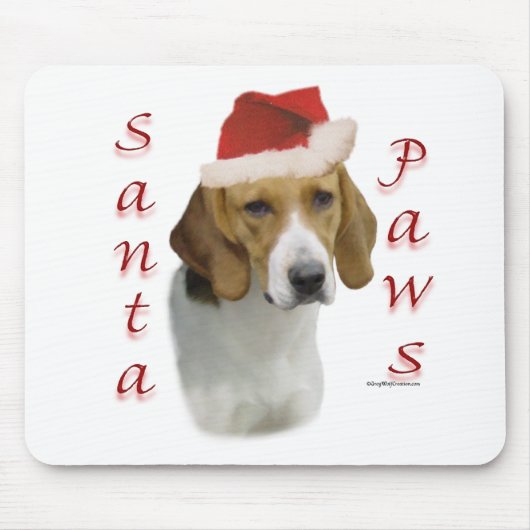 American Foxhound Santa Paws Mousepad (Vorne)