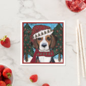 American Foxhound Serviette (Beispiel)