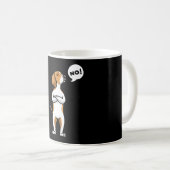 American Foxhound Stubborn Dog Kaffeetasse (VorderseiteRechts)
