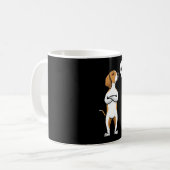 American Foxhound Stubborn Dog Kaffeetasse (Vorderseite Links)